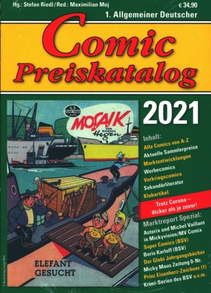 Comic-Preiskatalog 2021 SC