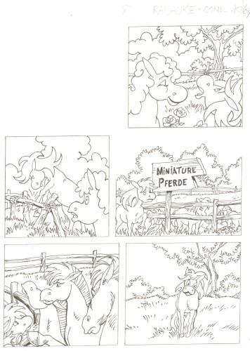 Originalzeichnung (0504) Rabauke und Rübe