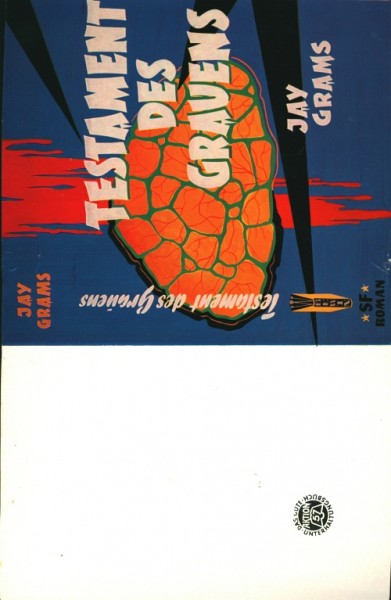 Grams, Jay Leihbuch SU Testament des Grauens (Bewin) nur Schutzumschlag