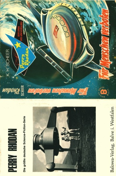 Perry Rhodan Leihbuch SU Für Menschen verboten (Balowa) nur Schutzumschlag