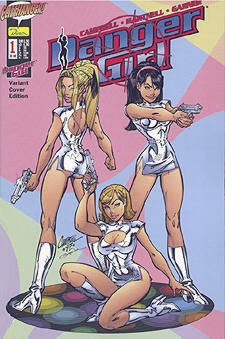 Danger Girl (Dino, Gb.) Fachhandel-Ausgabe Nr. 1-4 kpl. (Z1)