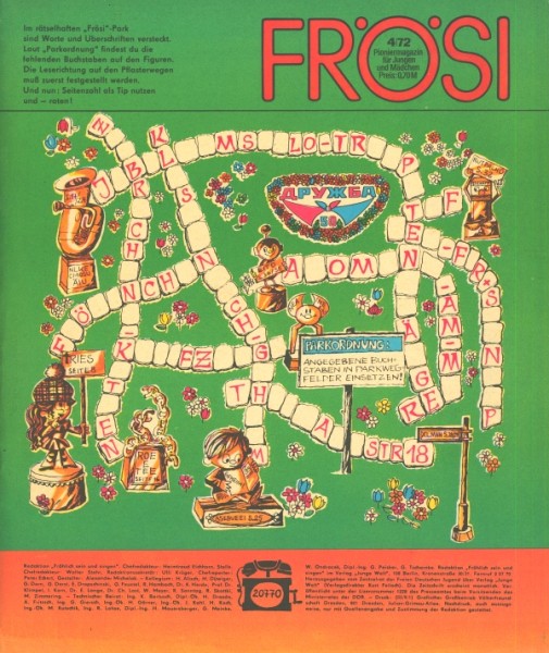 Frösi (Junge Welt, GbÜ.) Jhrg. 1972 Nr. 1-12