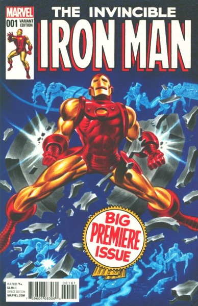 Invincible Iron Man (2015) 1:25 Bruce Timm Variant Cover 1
