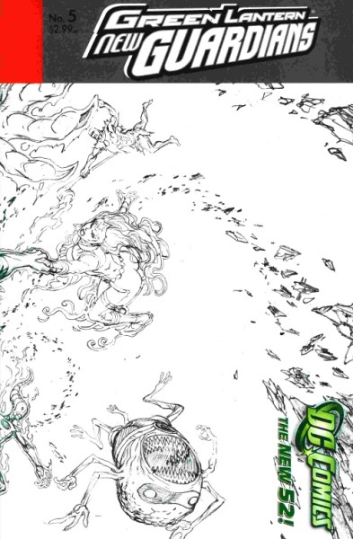 Green Lantern: New Guardians (2011) 1:25 Variant Cover 5