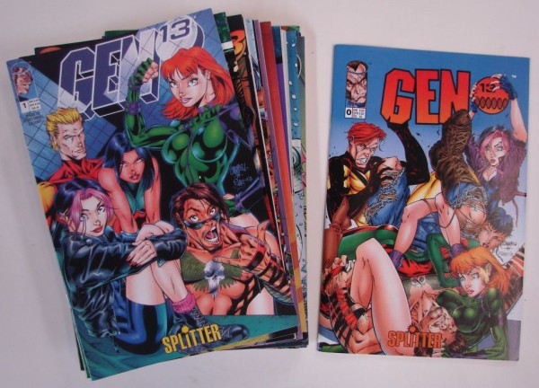 Gen 13 (Splitter, Gb.) Kioskausgabe Nr. 0,1-25 kpl. (Z1-2)