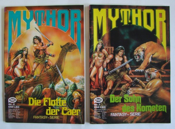 Mythor (Pabel) Nr. 1-188 zus. (vorwiegend Z1) mit Poster
