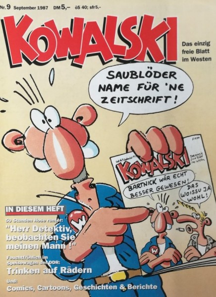 Kowalski (Semmel, Zeitschrift, GbÜ.) Jahrgang 1987 Nr. 9-12 kpl. (Z0-2)