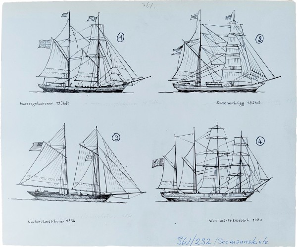 Originalzeichnung (1684) Seewölfe