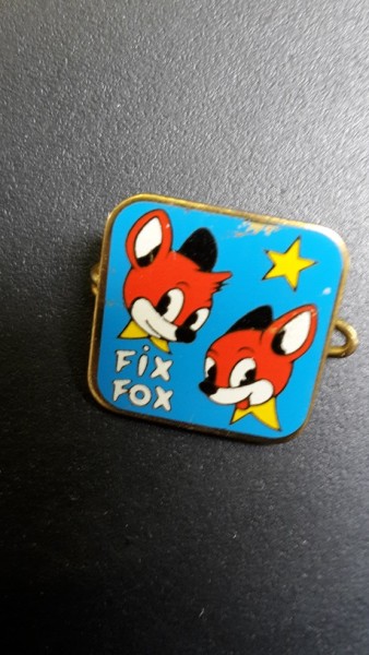 Fix Fox Anstecknadel blau NL