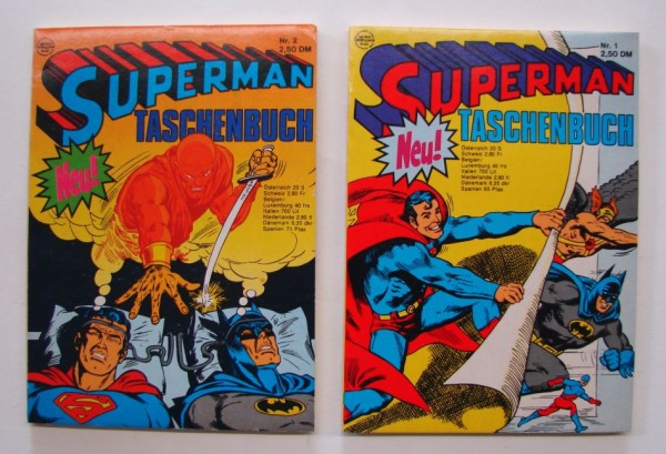 Superman Taschenbuch div. Auflage (Ehapa, Tb.) Nr. 1-80 kpl. (Z1-2)