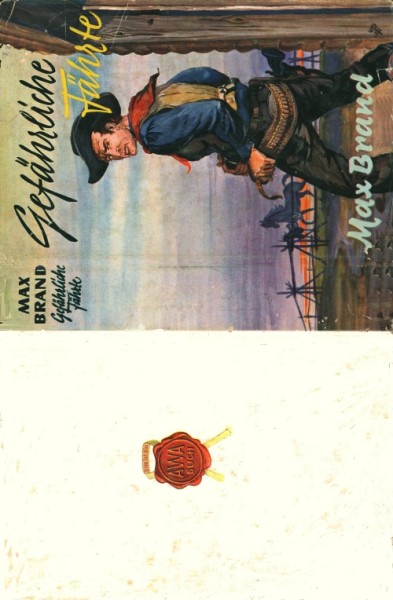 Brand, Max Leihbuch SU Gefährliche Fährte (Awa) nur Schutzumschlag