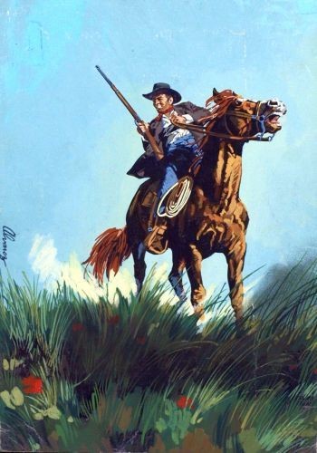 Originalzeichnung (1099) Western (Pabel) Nr. 587