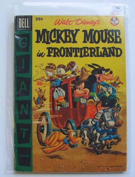 Dell Giant Comics - Mickey Mouse in Frontierland Graded 7.0
