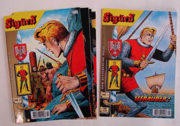 Sigurd (Hethke, Gb., 1997) Kiosk/FH Nr. 1-59 kpl. (0-2) Kiosk/Fachhandel gemischt