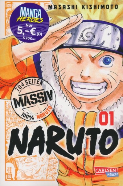 Naruto Massiv (Carlsen, Tb) Nr. 1-4 zus. (Z1-2)