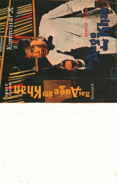 Kommissar X Leihbuch SU Auge des Khan (Rekord) nur Schutzumschlag