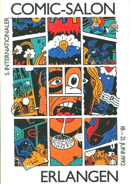 Comic Salon Erlangen (Zeitschrift,GbÜ.) Programm 5. Comic Salon 1992