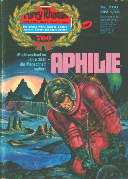 Perry Rhodan in 25er Paketen (Moewig) 1. Auflage Nr. 700-724 zus. (Z0-2)