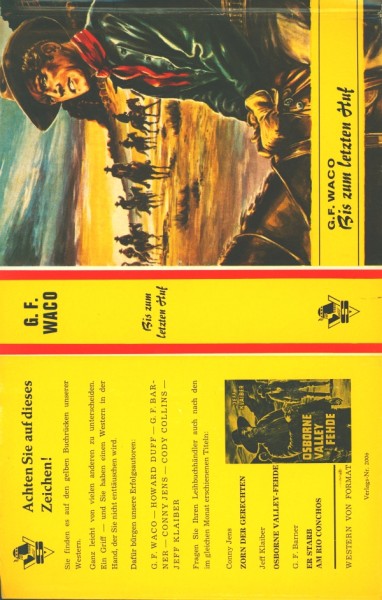 Waco, G.F. Leihbuch SU Bis zum letzten Huf (Saba) nur Schutzumschlag