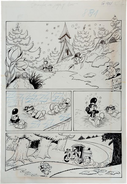 Originalzeichnung (1522) Felix 881 8 Seiten zus. ÜF