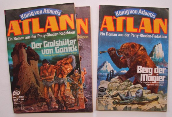 Atlan in 100er Paketen (Moewig) 1. Auflage Nr. 301-400 zus. (Z0-1)
