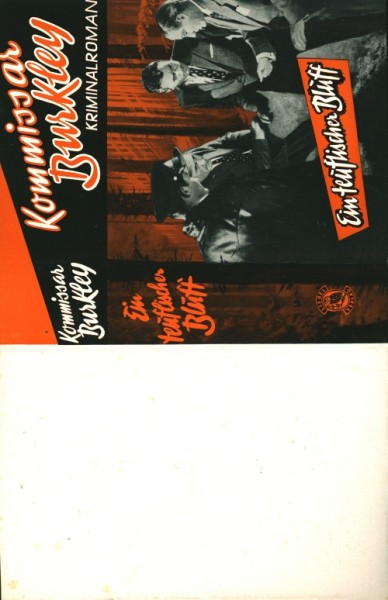 Kommissar Burkley Leihbuch SU Ein teuflischer Bluff (Liebel) nur Schutzumschlag