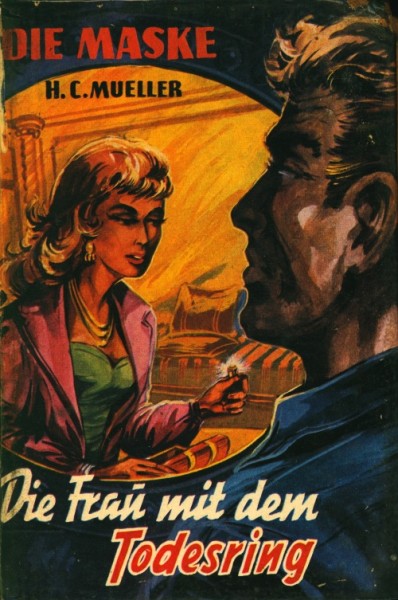 Maske Leihbuch Frau mit dem Todesring (Balowa)