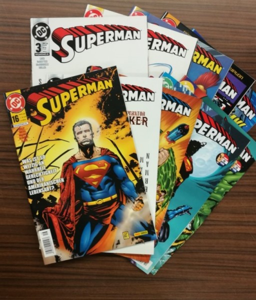 Paket 3774 10 verschiedene Superman (Panini, Gb., 2001) (Z1-2)