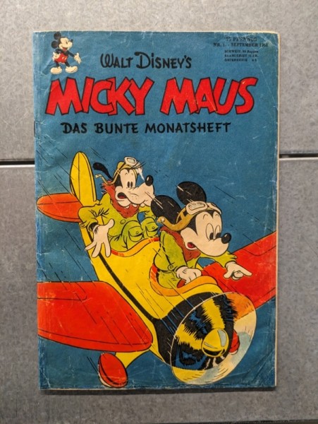 Micky Maus (Ehapa, Gb.) Jahrgang 1951 Nr. 1 (Z3-4)