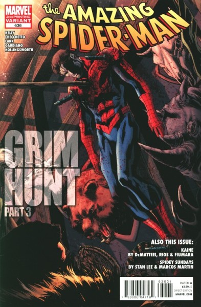 Amazing Spider-Man (2003) 2nd Printing Variant Cover 636