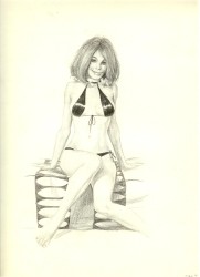 Originalzeichnung Erotische Pin-ups (Bild 050)