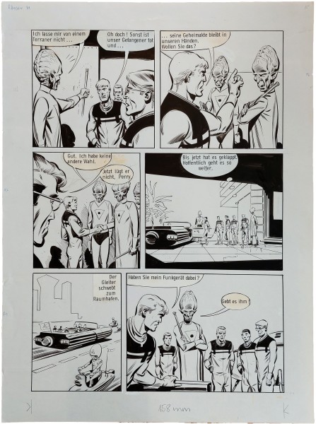 Originalzeichnung (1563) Perry Rhodan ÜF