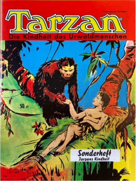 Tarzan (Hethke, Gb.) Mondial-Nachdruck Kindheit des Urwaldmenschen
