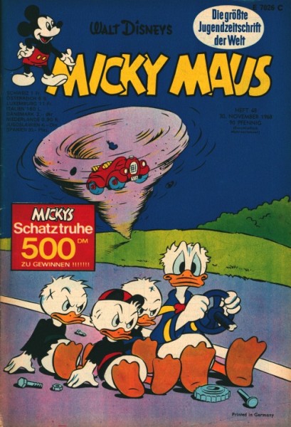 Micky Maus mit allen festen Beilagen Jahrgang 1968 (Ehapa, Gb.) Nr. 1-52