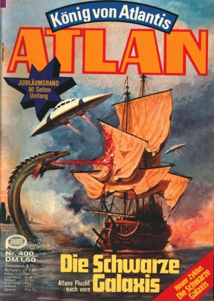 Atlan (Moewig) 1. Auflage mit Beilage Nummern mit Poster