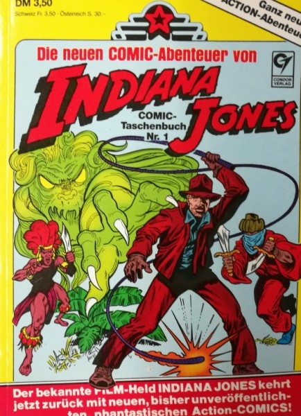 Indiana Jones (Condor, Tb.) Nr. 1-4 kpl. (Z1-2)