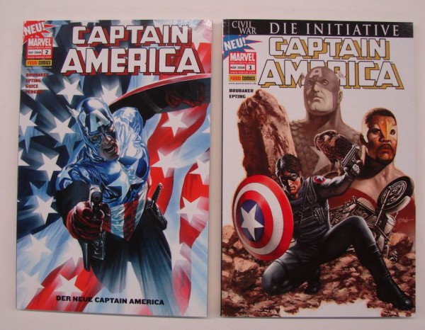 Captain America (Panini, Br., 2008) Nr. 1-8 zus. (Z1-2)