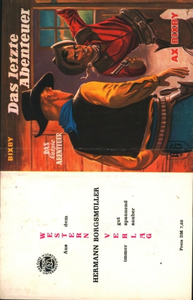 Bixby, Ax Leihbuch SU Letzte Abenteuer (Borgsmüller) nur Schutzumschlag