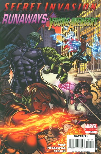 Secret Invasion: Runaways/Young Avengers (2008) 1-3 kpl. (Z1)