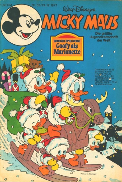 Micky Maus (Ehapa, Gb.) Jahrgang 1977 Nr. 1-53