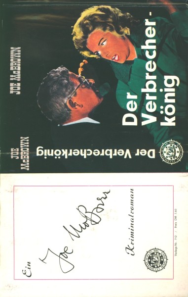 McBrown, Joe Leihbuch SU Verbrecherkönig (Feldmann) nur Schutzumschlag