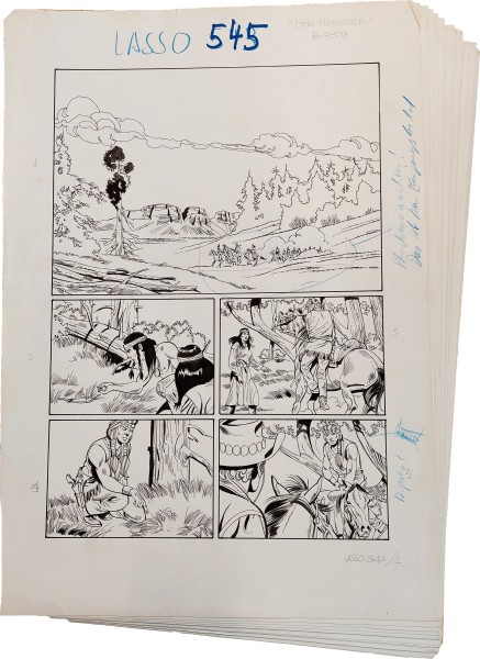 Originalzeichnung (1621) Lasso 545 28 Seiten zus. ÜF