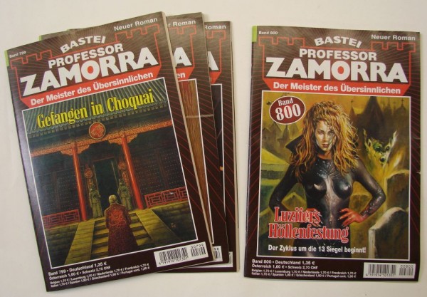 Professor Zamorra in 100er Paketen (Bastei) Nr. 701-800 zus. (Z0-1)