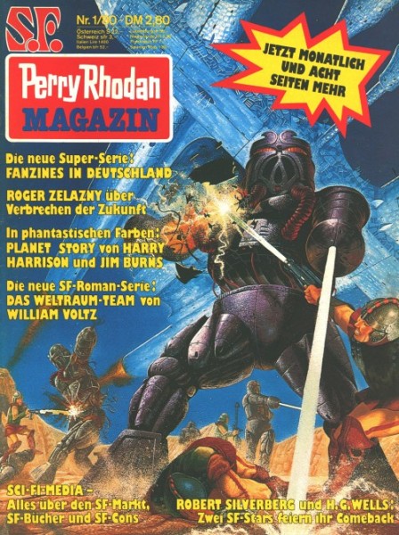 Perry Rhodan Magazin (Pabel-Moewig) Jahrgang 1980 mit Poster Nr. 1-12