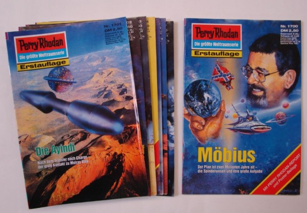 Perry Rhodan in 100er Paketen (Moewig) 1. Auflage Nr. 1700-1799 zus. (Z0-2)