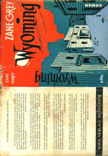 Grey, Zane Leihbuch SU Wyoming (Awa) nur Schutzumschlag