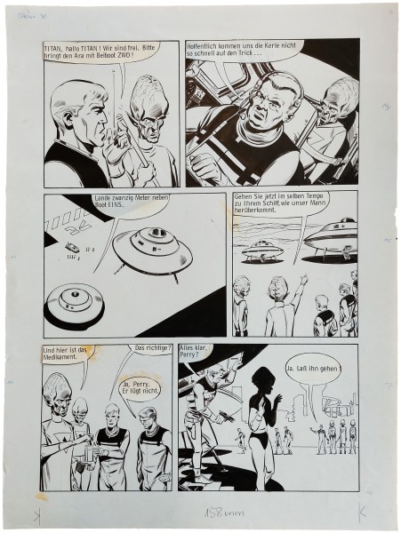 Originalzeichnung (1569) Perry Rhodan ÜF