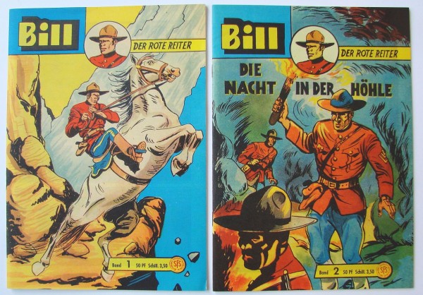 Bill der rote Reiter (Hethke, Gb.) Nr. 1-67 kpl. (Z1)