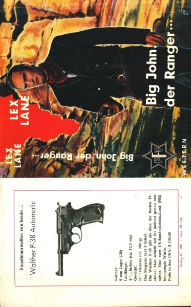 Lane, Lex Leihbuch SU Big John, der Ranger (Feldmann) nur Schutzumschlag