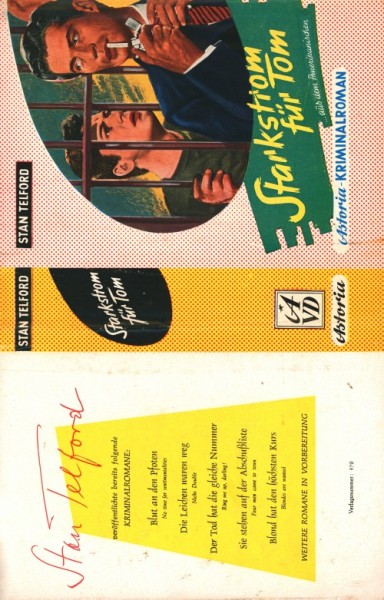 Telford, Stan Leihbuch SU Starkstrom für Tom (Astoria) nur Schutzumschlag